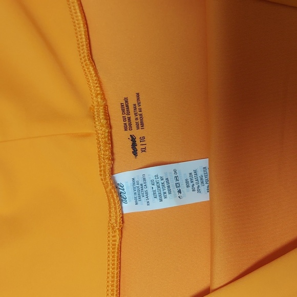 Aerie orange high cut cheeky bikini bottoms - Picture 3 of 5